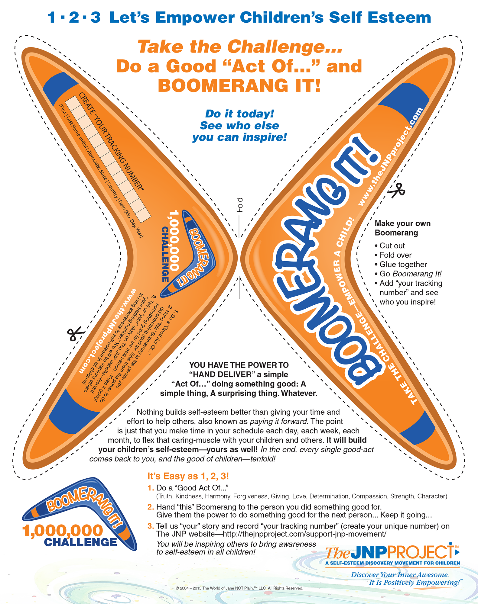 BOOMERANG IT! — 1,000,000 “ACTS OF…..” Adventures to Awesome